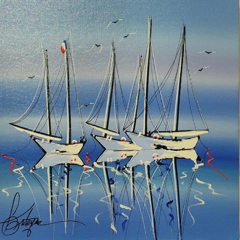 Painting Les paisibles by Fonteyne David | Painting Figurative Acrylic