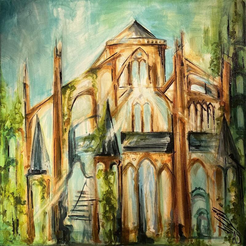 Painting Aqua Gothique by Sorokopud Angelina | Painting