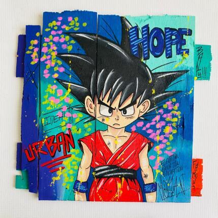 Painting Hope by Molla Nathalie  | Painting Pop-art Acrylic, Posca, Wood Pop icons