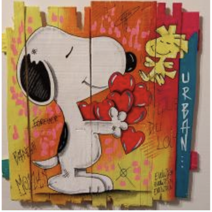 Pintura Love por Molla Nathalie | Pintura Pop art Acrílico, Posca Iconos pop