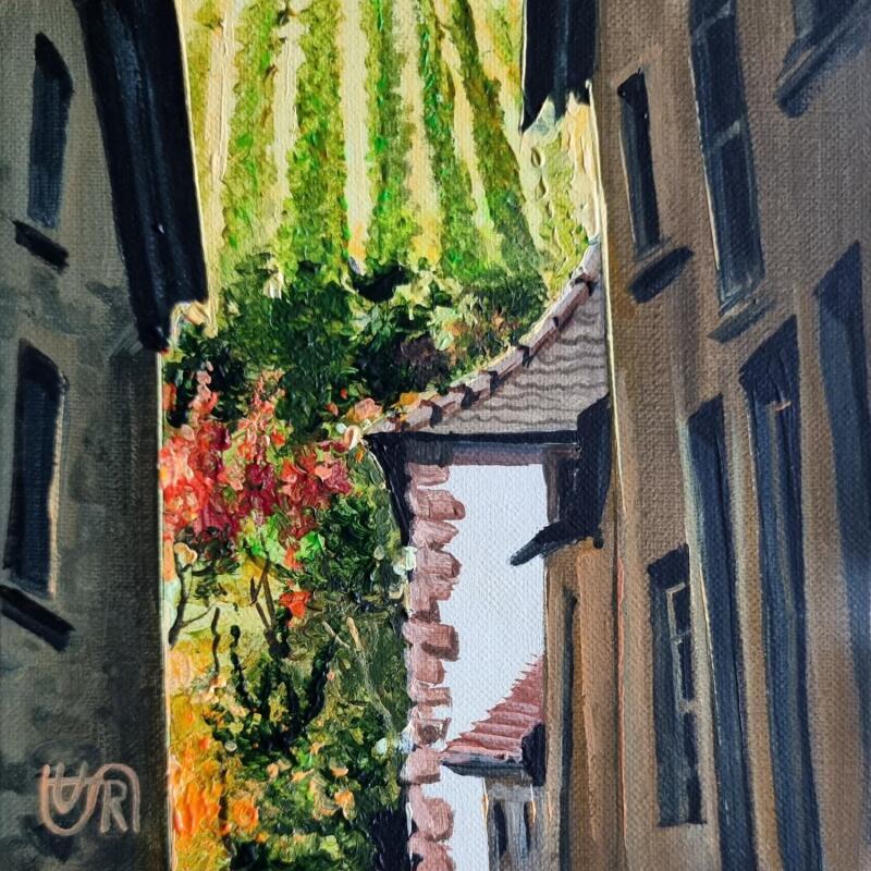 Peinture Alsatian inclusions par Rasa | Tableau Figuratif Urbain Acrylique