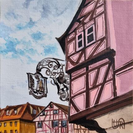 Peinture Colmar invites you par Rasa | Tableau Figuratif Acrylique Urbain