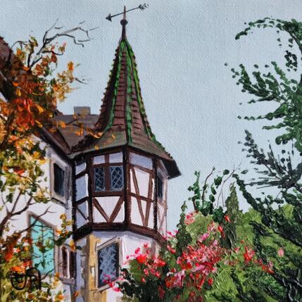 Peinture Turckheim par Rasa | Tableau Figuratif Acrylique Urbain