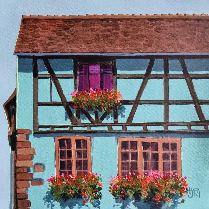 Peinture Mint par Rasa | Tableau Figuratif Urbain Acrylique