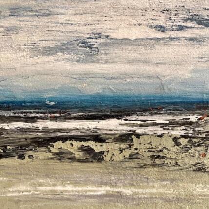 Peinture Après la tempête par Rocco Sophie | Tableau Art Singulier Acrylique, Collage, Sable