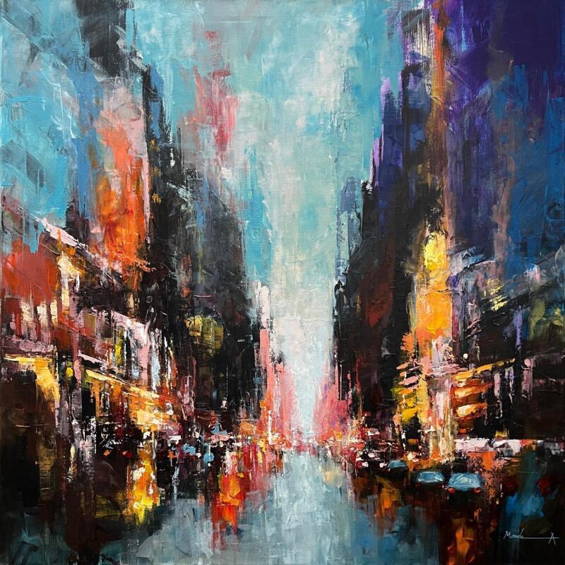 Painting The Street Leads On by Mande | Painting