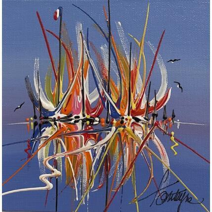 Painting Amour au large by Fonteyne David | Painting Figurative Acrylic