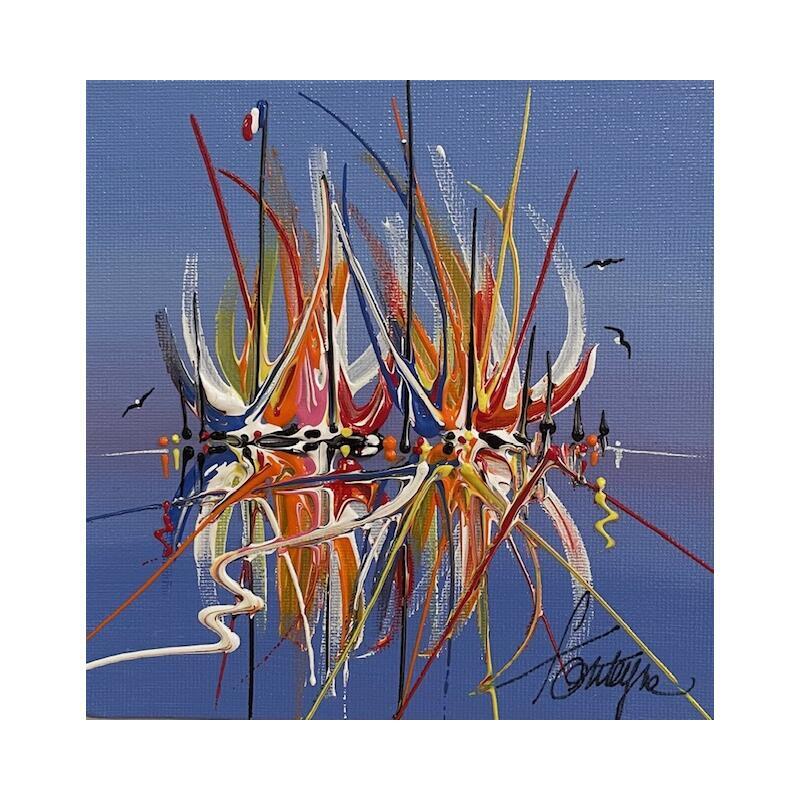 Painting Amour au large by Fonteyne David | Painting Figurative Acrylic