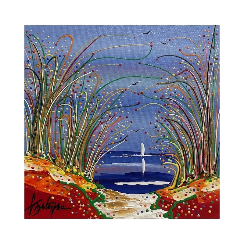 Peinture On s en va par Fonteyne David | Tableau Figuratif Acrylique