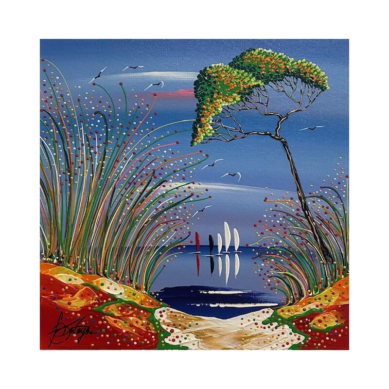 Painting Chemin de rêve by Fonteyne David | Painting Figurative Acrylic