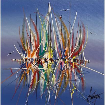 Painting Je te cherche à l'horizon by Fonteyne David | Painting Figurative Acrylic
