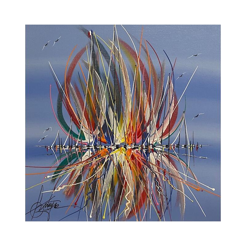 Painting les dons de l'horizon by Fonteyne David | Painting Figurative Acrylic