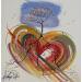 Painting l'arbre du coeur by Fonteyne David | Painting Figurative Acrylic