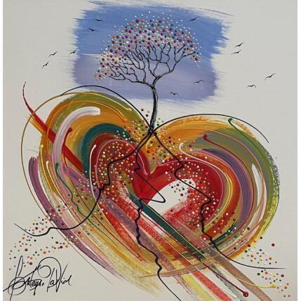 Painting l'arbre du coeur by Fonteyne David | Painting Figurative Acrylic