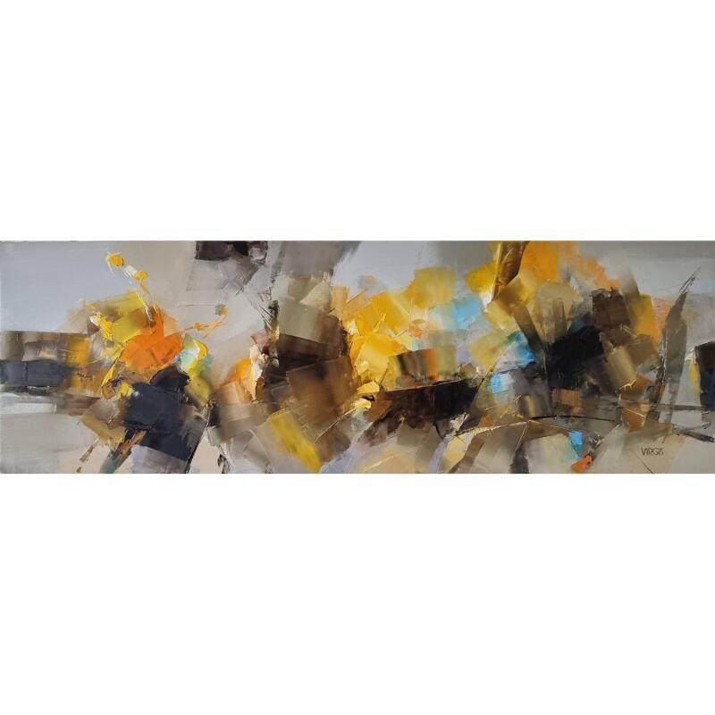 Painting Autumn confusion by Virgis | Painting Abstract Minimalist Oil