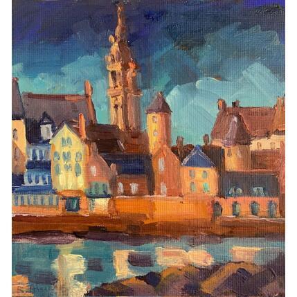 Peinture Dernières lueurs sur Roscoff par Aliamus Béatrice  | Tableau Art Singulier Acrylique, Aquarelle, Ardoise, Bois, Carton, Collage, Encre, Feuille d'argent, Feuille d'or, Fusain, Gouache, Graffiti, Grès, Huile, Laque, Métal, Papier, Pastel, Pigments, Plexiglas, Posca, Poudre de marbre, Pyrogravure, Résine, Sable, Textile, Upcycling, Zinc Animaux, Architecture, Cinéma, Enfant, Icones Pop, Marine, Minimaliste, Mode, Musique, Nature, Natures mortes, Noir & blanc, Nu, Paysages, Portraits, Scènes de vie, Société, Sport, Urbain
