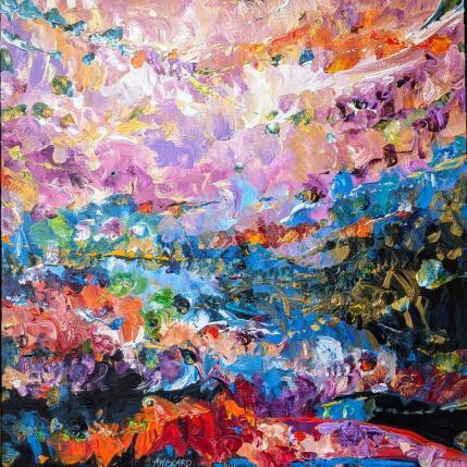 Gemälde Nuages de fleurs von Amblard Florence | Gemälde Abstrakt Acryl Natur