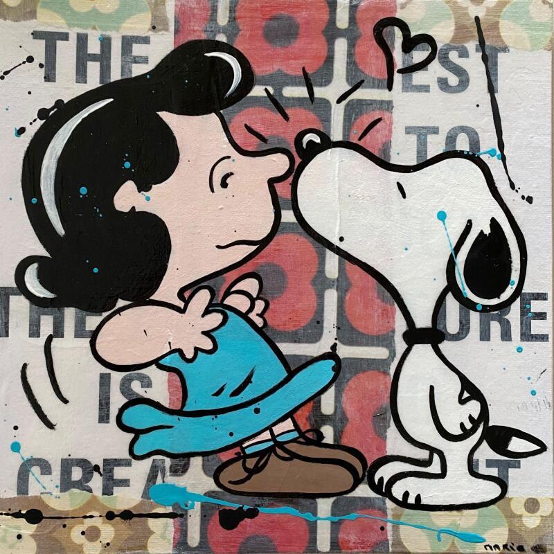 Painting F3  SMACK by Marie G.  | Painting Pop-art Pop icons Acrylic Gluing