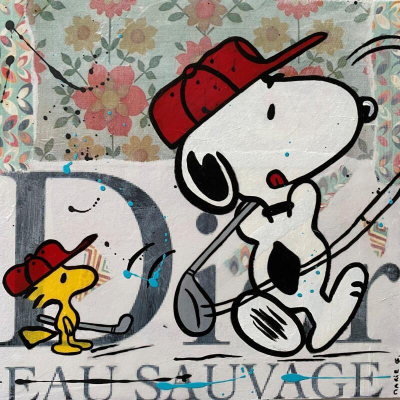 Peinture F3  golf party par Marie G.  | Tableau Pop-art Icones Pop Bois Acrylique Collage