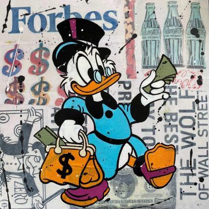 Peinture F4  sortie de banque par Marie G.  | Tableau Pop-art Acrylique, Bois, Collage Icones Pop