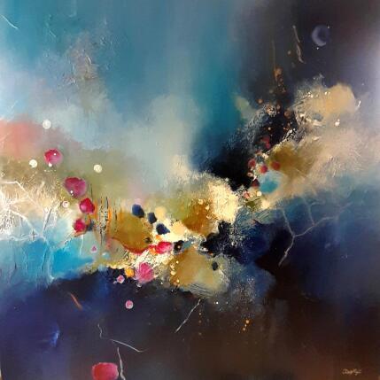 Peinture Amours Océanes par Dupetitpré Roselyne | Tableau Abstrait Acrylique Minimaliste