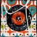 Painting VINTAGE VINYLE by Costa Sophie | Painting Pop-art Acrylic Gluing Upcycling