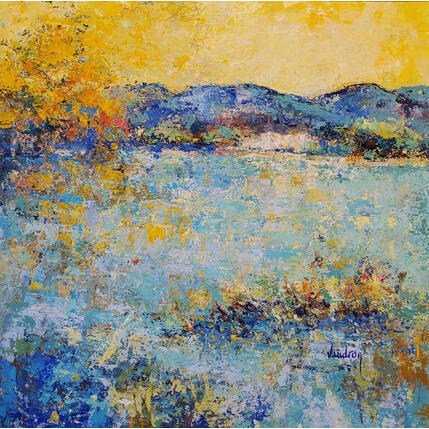 Painting l'étang de la Bonde by Vaudron | Painting Figurative
