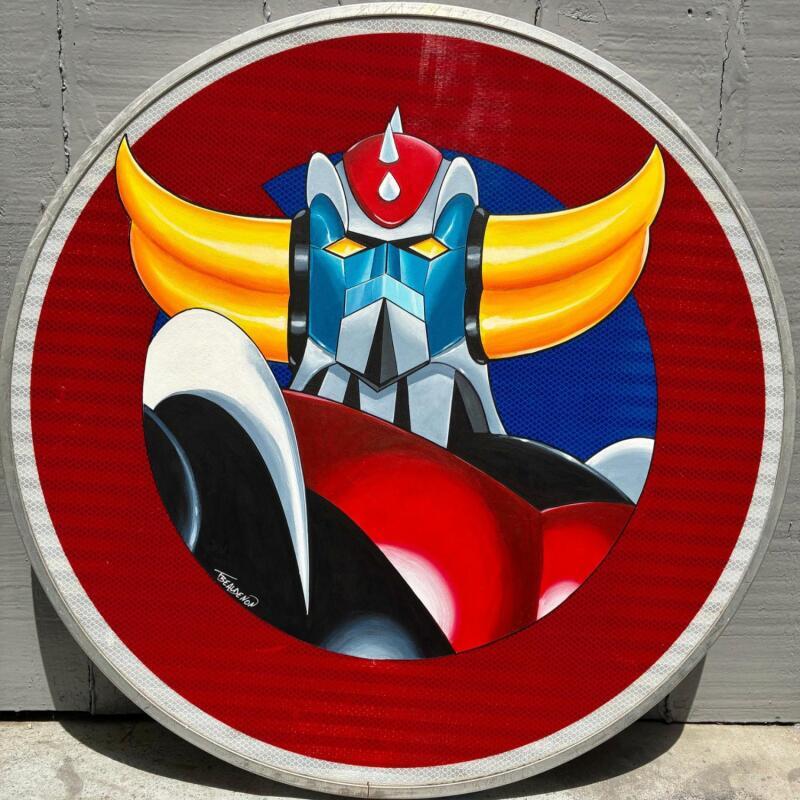 Peinture 70x70 station goldo par Beaudenon Thierry | Tableau Pop-art Icones Pop Acrylique