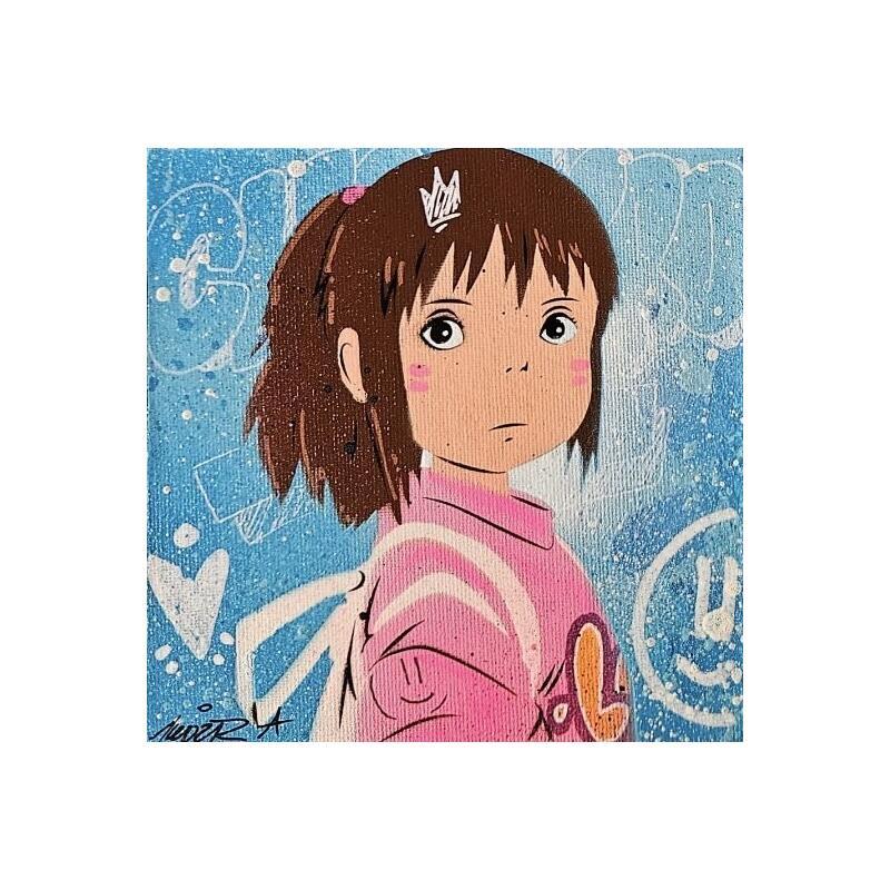 Painting Chihiro by Lemoine Mael | Painting Pop-art Pop icons Graffiti Acrylic