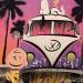 Peinture Snoopy van WW par Lemoine Mael | Tableau Pop-art Icones Pop Graffiti Acrylique