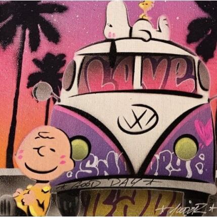 Painting Snoopy van WW by Lemoine Mael | Painting Pop-art Acrylic, Graffiti Pop icons