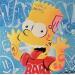 Painting Bart by Lemoine Mael | Painting Pop-art Pop icons Graffiti Acrylic