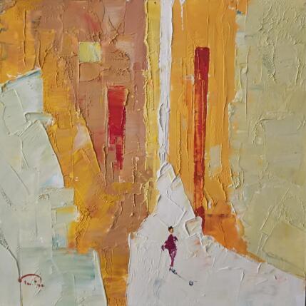 Peinture Un dia clar par Tomàs | Tableau Abstrait Huile Urbain