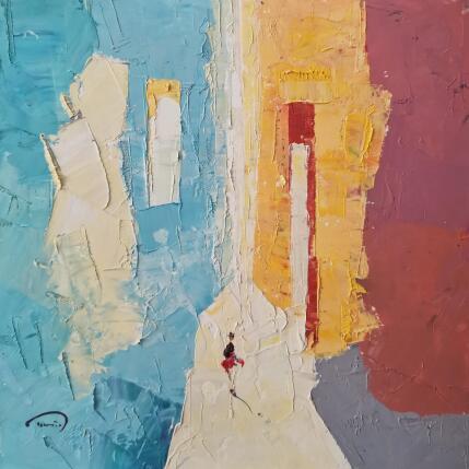 Painting La llum del veí  by Tomàs | Painting Abstract Oil Pop icons, Society, Urban