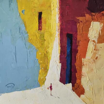 Painting Terra ocre by Tomàs | Painting Abstract Oil Pop icons