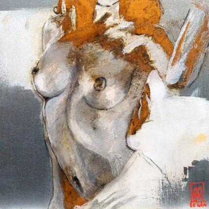 Painting Selfie by De Géa Olivier  | Painting Figurative Metal Nude, Pop icons