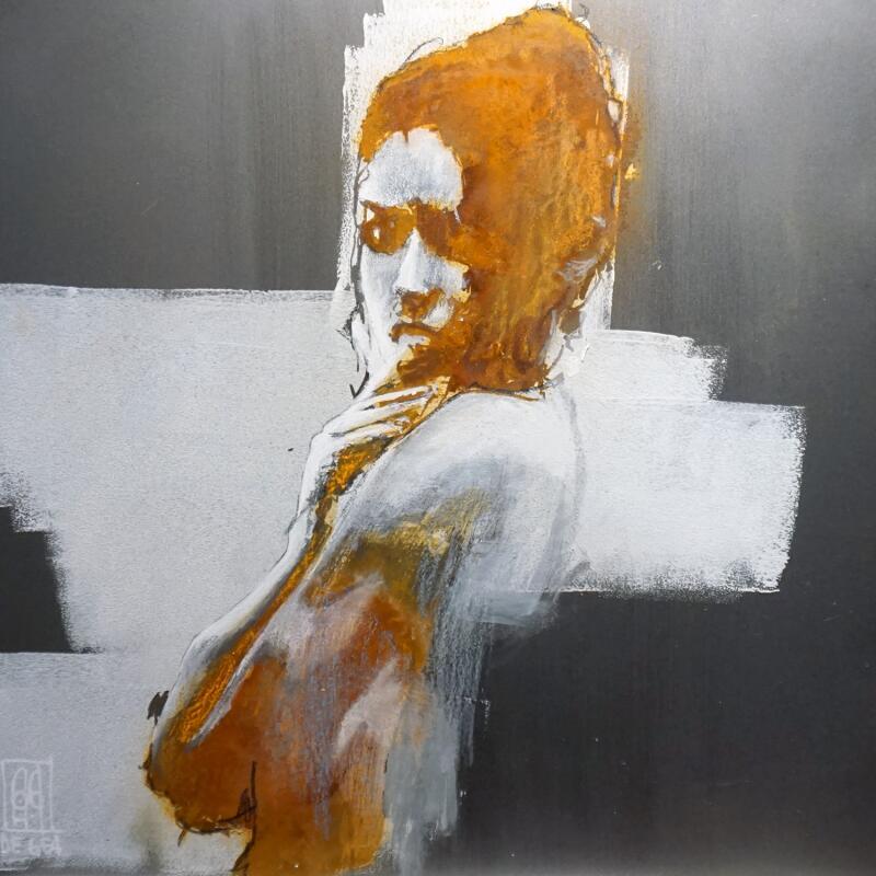 Peinture If you wait par De Géa Olivier  | Tableau Figuratif Nu Métal