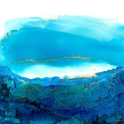 Painting Poésie Marine 2245 by Depaire Silvia | Painting Abstract Acrylic Landscapes, Marine, Minimalist