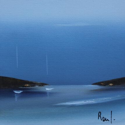 Painting Plénitude 79 by Roussel Marie-Ange et Fanny | Painting Figurative Oil Marine, Minimalist