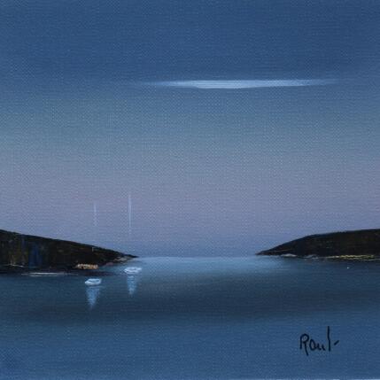 Painting Emotions marines 79 by Roussel Marie-Ange et Fanny | Painting Figurative Oil Marine, Minimalist