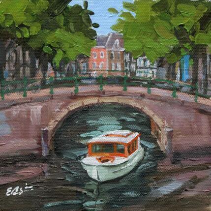 Pintura Sous le pont por Elisabeth Bazin | Pintura