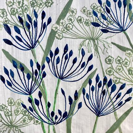 Peinture Cueillies par Caviale Marie | Tableau Abstrait Minimaliste