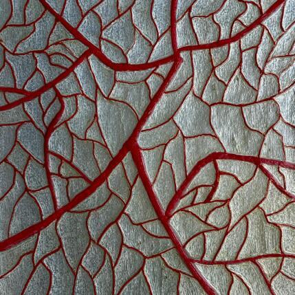 Peinture Lignes de vie par Caviale Marie | Tableau Abstrait Minimaliste