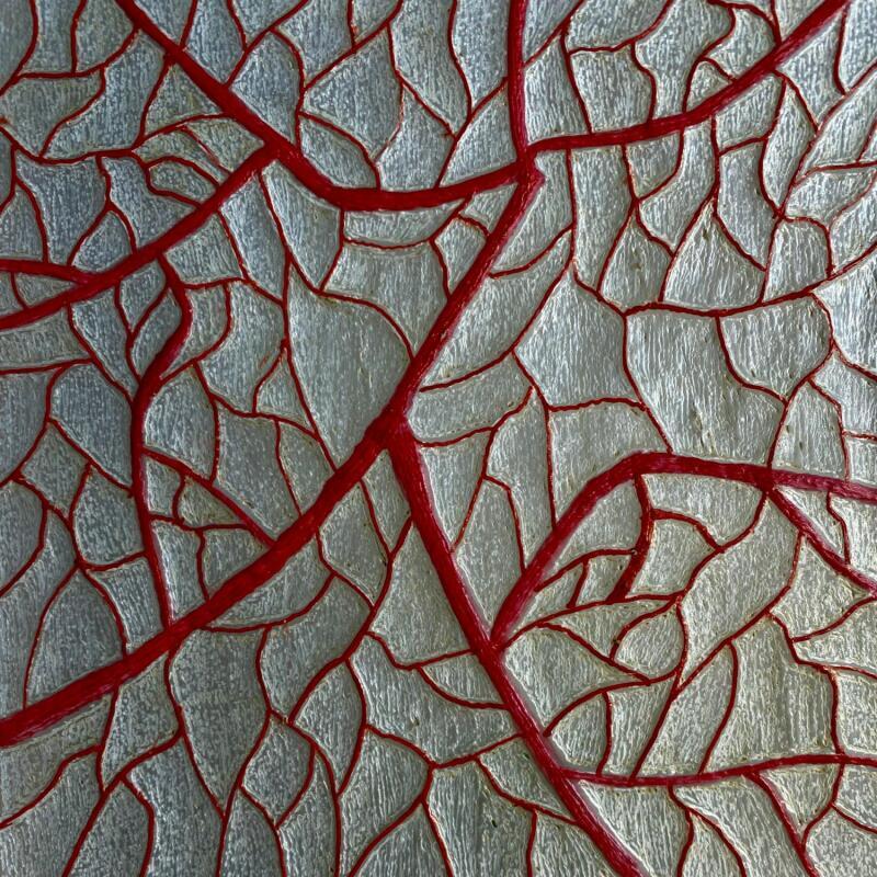 Gemälde Lignes de vie von Caviale Marie | Gemälde Abstrakt Minimalistisch