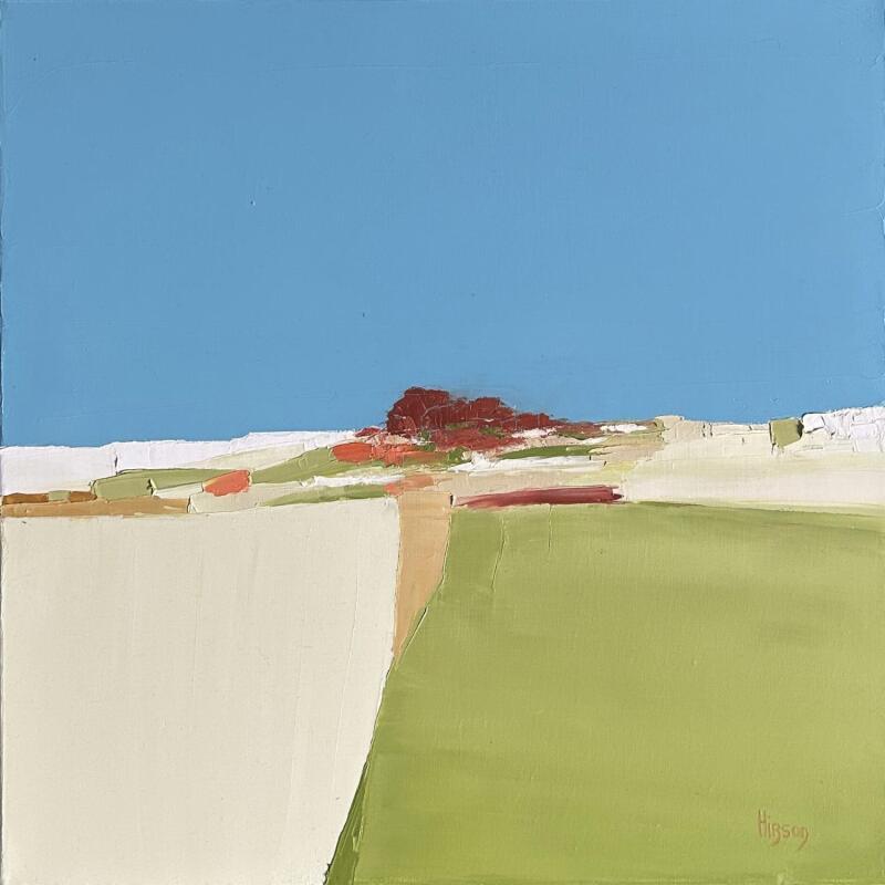 Peinture La vie est belle par Hirson Sandrine  | Tableau Abstrait Paysages Nature Minimaliste Huile