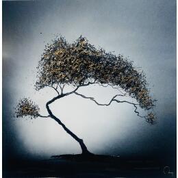 Painting Nebari by Rey Julien | Painting Figurative Gold leaf