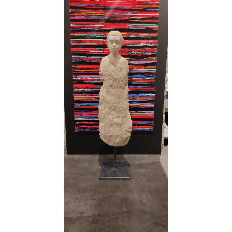 Sculpture Le silence des pierres 1 par Ferret Isabelle | Sculpture