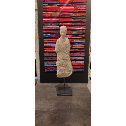 Sculpture Le silence des pierres 3 par Ferret Isabelle | Sculpture