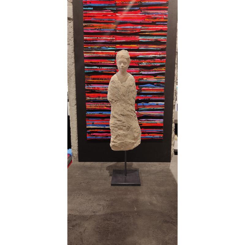 Sculpture Le silence des pierres 3 par Ferret Isabelle | Sculpture