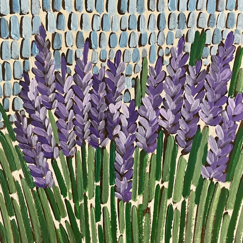 Peinture Lavande par Dmitrieva Daria | Tableau Impressionnisme Nature Acrylique